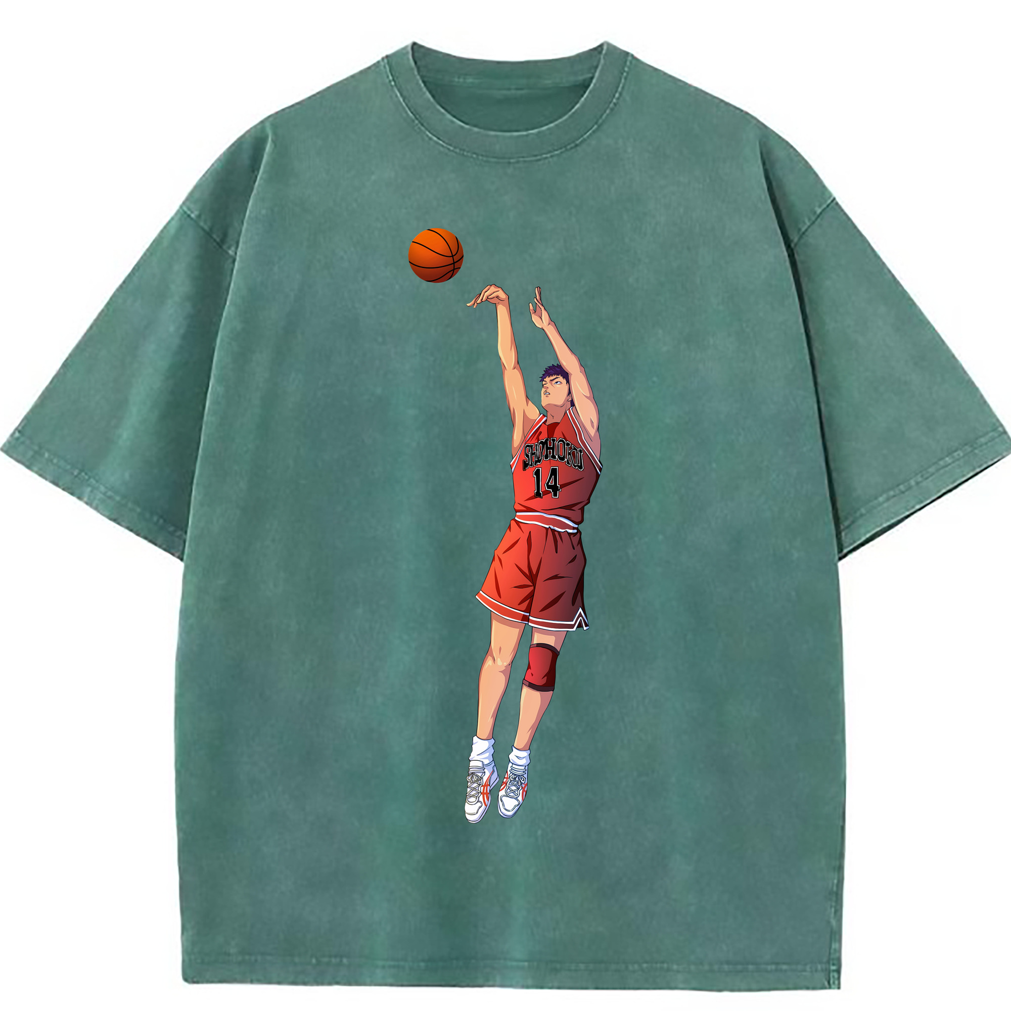 （画像用） SLAM DUNK／スラムダンク 綿100% ヴィンテージ風 半袖Tシャツ（フロントプリント）